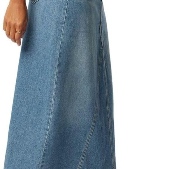 Signature Denim Women's Heritage Maxi Skirt Size 12 - Soft & Stretchy - Picture 2 of 7